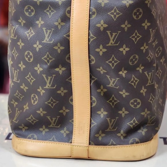 LOUIS VUITTON Monogram 17" Carryall Square Travel Duffle Mens Bag Duffle Gym LV - Picture 15 of 15